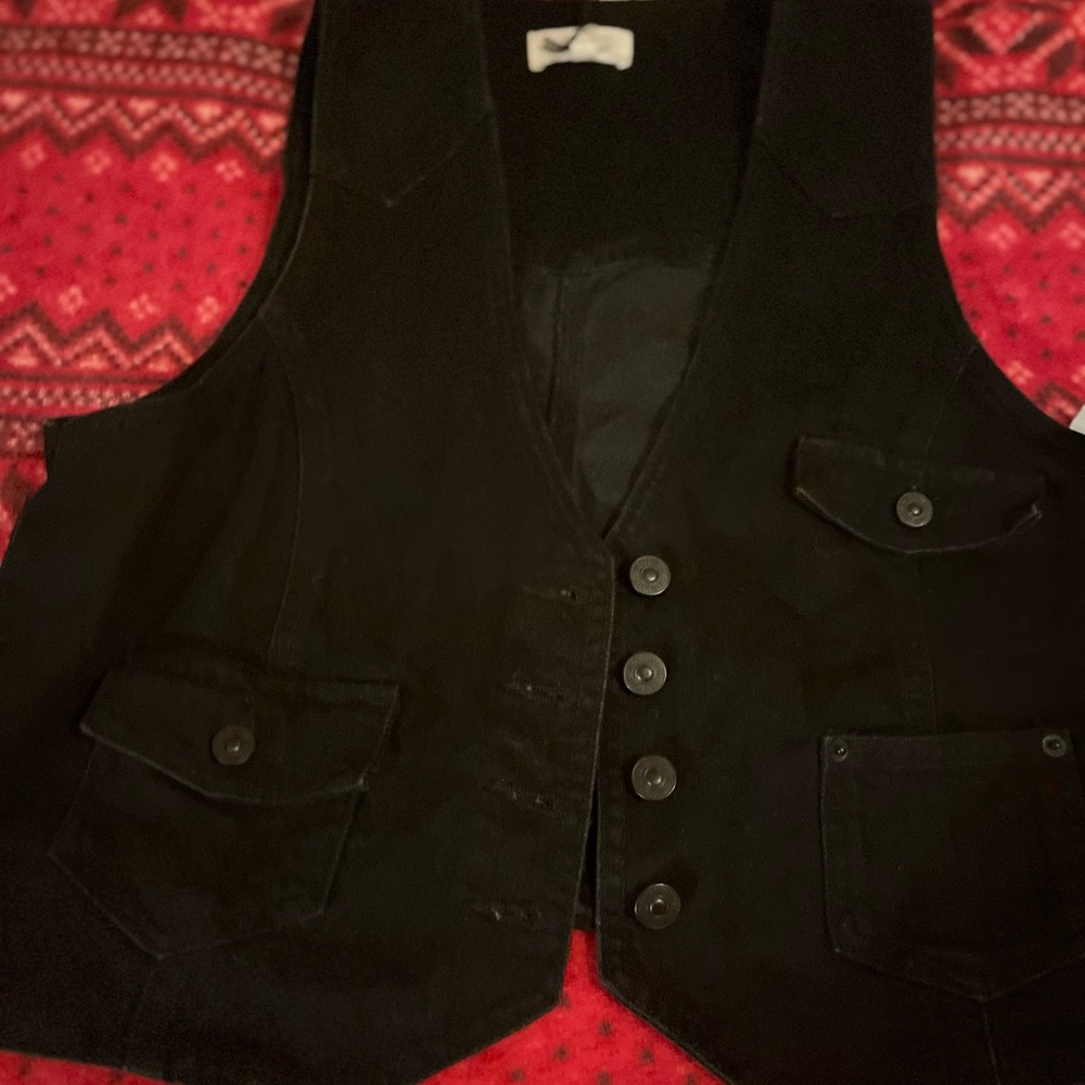 Nicole Miller Black Vest